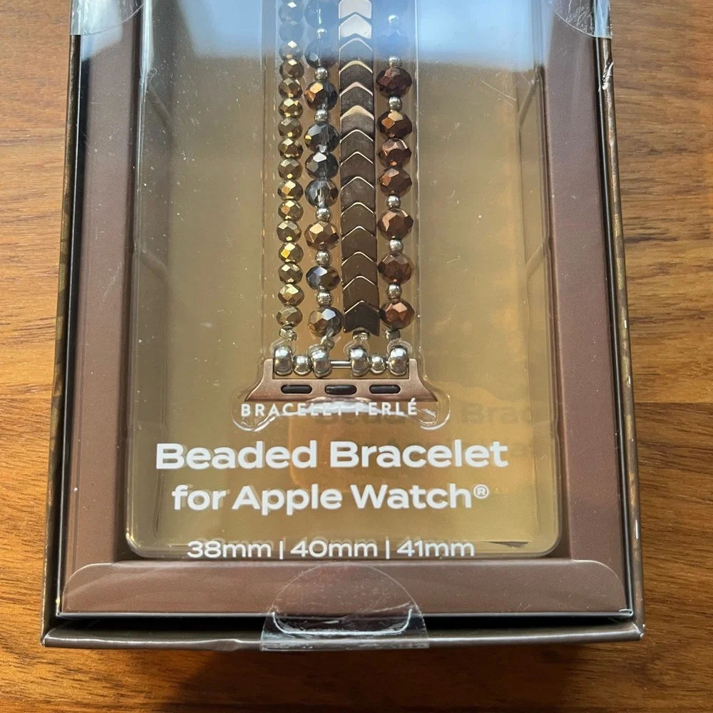 Brown Beaded Bracelet for Apple Watch‎